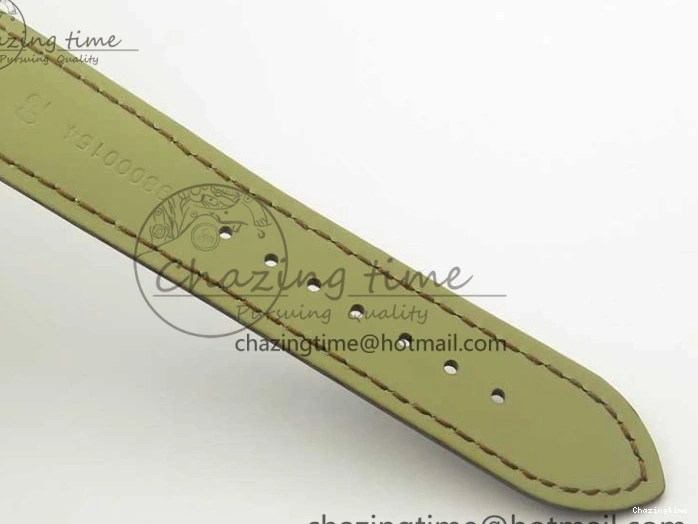 0124 Durable De Ville RG MKF 1:1 Best Edition Silver Dial Diamonds Markers on Brown Leather Strap MIYOTA 9015 V 8047